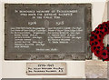 SP2003 : St Peter, Southrop - War Memorial WWI & WWII by John Salmon