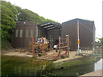 NT9464 : Boatyard, Eyemouth Harbour by Graham Robson