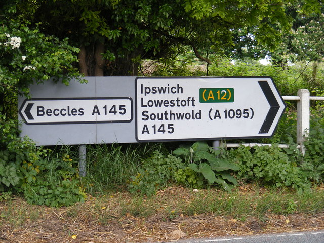 Roadsigns on the A145 London Road