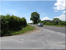 J0216 : The junction of the Tievecrom Road with the B113 by Eric Jones