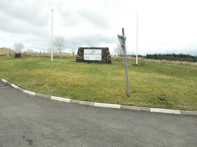 Sign at the entrance to Pennyvenie Opencast Coal Site