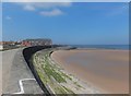 Promenade and sea wall in Rhyl