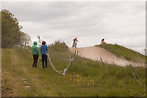 SU5918 : Motocross track on Peak Down by Peter Facey