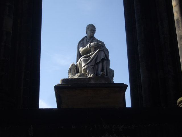 Sir Walter Scott's seated statue