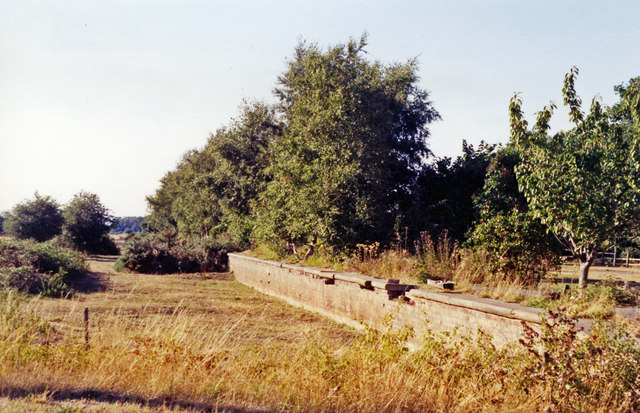 Fangfoss station (remains), 1991