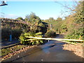 Metal barrier across former road to Cole Road, Bristol