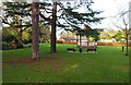 Looking towards the bandstand, Lido Park, Droitwich Spa