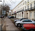 Pavement past the George Hotel Cheltenham