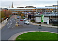 Entrance road to Waitrose car park and superstore, Cheltenham