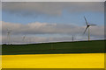 Fields at Clochnahill and the Hillhead of Auquhirie windfarm