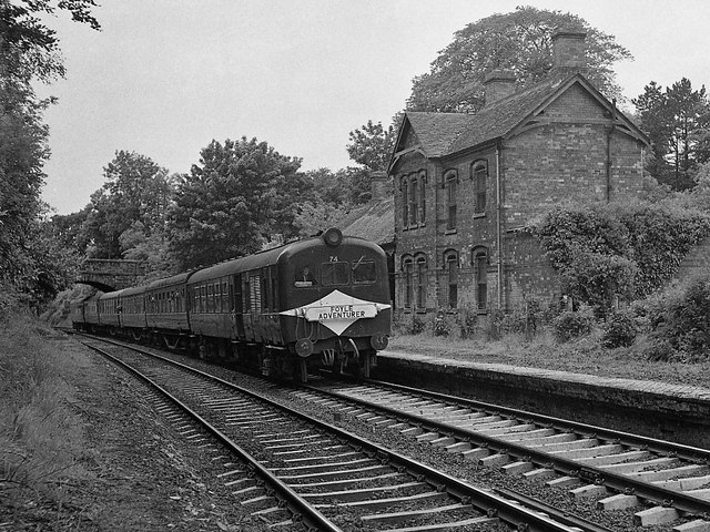 Special train at Cultra station - 1977