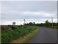 Half a signpost for a footpath off Rebecca Road