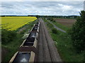 SK7885 : Empty coal train coming from West Burton Power Station by JThomas