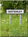 TM4584 : Sotterley sign on Southwell Lane by Geographer