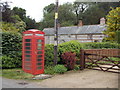 Tarrant Gunville: red telephone box