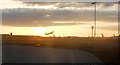 TQ0775 : Take off at sunset - Heathrow Airport by Anthony Parkes
