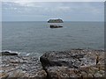SX9563 : Offshore rock stacks, Hope's Nose by Alan Hunt