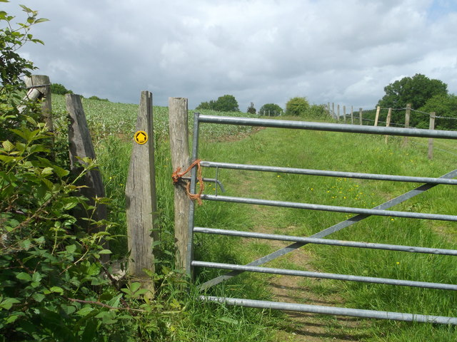 Squeeze Gate on High Weald Landscape Trail near Littlebrook