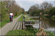 NT1670 : Cyclists at the Overflow by Anne Burgess
