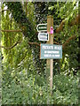 Bridleway signs of the bridleway to Freston Street