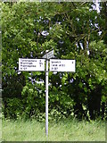 TM1439 : Roadsign on the A137 by Geographer
