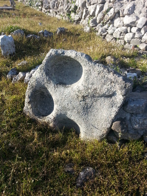 Bullaun stone in Roscam