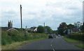 Castlecat Road at the entrance to the village of Dervock