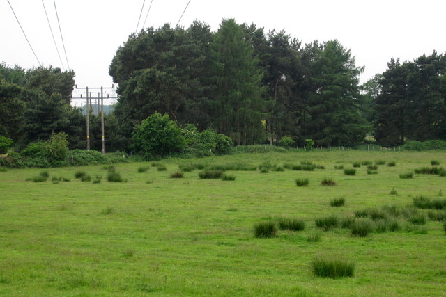 Power lines off towards Priestley Farm