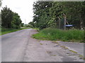 Road heading south on the east side of Wroughton airfield