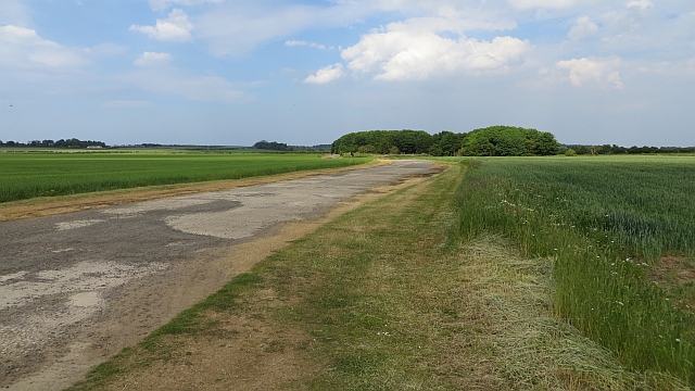 Airfield road, RAF Drem © Richard Webb :: Geograph Britain and Ireland