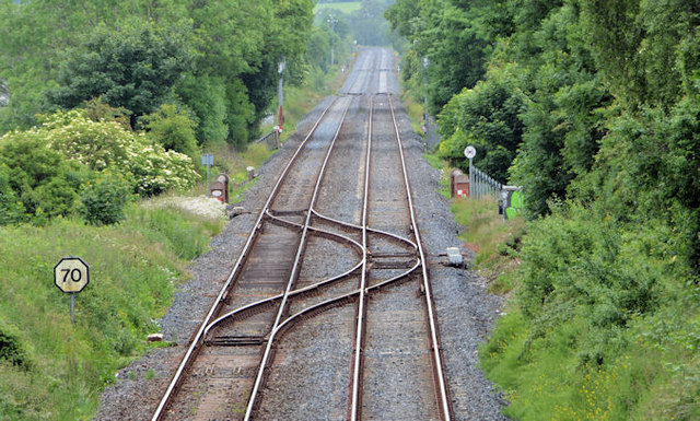 Railway crossovers, Portadown © Albert Bridge cc-by-sa/2.0 :: Geograph ...