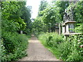 Near the main entrance to Abney Park Cemetery