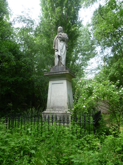 Monument to Isaac Watts in Abney Park Cemetery