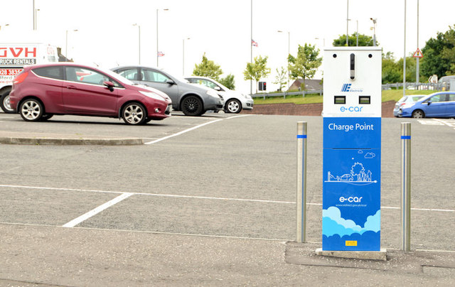 E-car charge point, Portadown