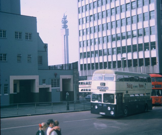 Buses in Colmore Circus, Birmingham