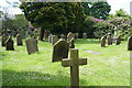 The churchyard of St Michael & All Angels, Sawley