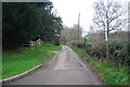 Road south from Elmstone Church