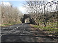 A railway bridge over the A714