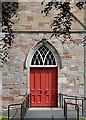 St Boswells Parish Church entrance door