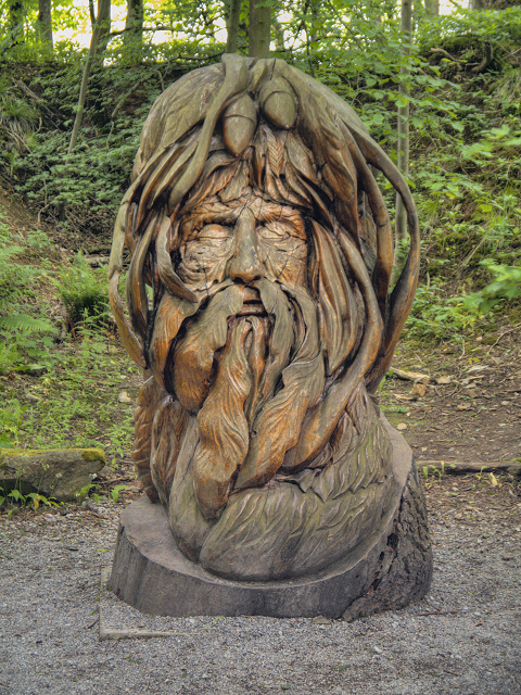 The Green Man, Crich Tramway Village Sculpture Trail