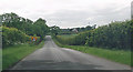 Wells road looking towards bend near Wells Farm