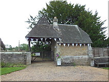 SE4674 : The lych gate at St Cuthbert's Church. Little Sessay by Ian S