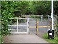 Cycleway crosses Nant Gwinau Road