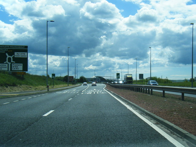 A77 nears Whitletts Roundabout © Colin Pyle :: Geograph Britain and Ireland