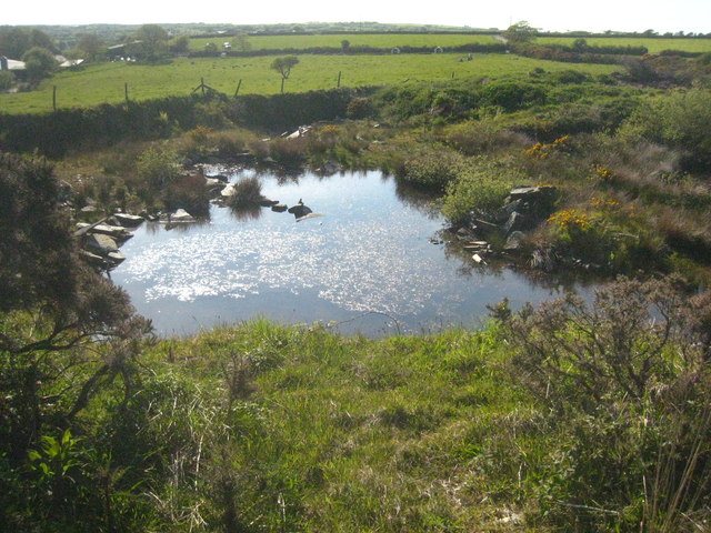Quarry pool near Trelay