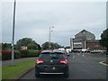 Traffic in River Street, Newry, waiting to enter Dublin Road