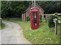 Morden: telephone box at Whitefield