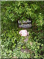 TM3275 : Church Farm & Church Farm Cottage sign by Geographer