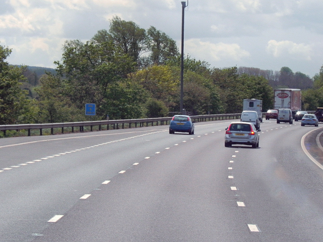 Southbound M6 after Junction 13