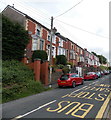 Houses on the west side of  Gwern Berthi Road, Cwmtillery